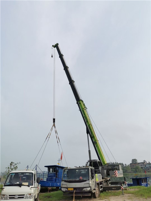 裕安区桥梁建设吊装案例